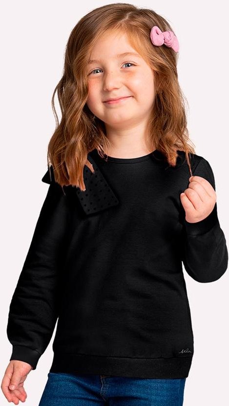 Imagem principal Casaco Infantil Menina com Laço Preto Milon Milon