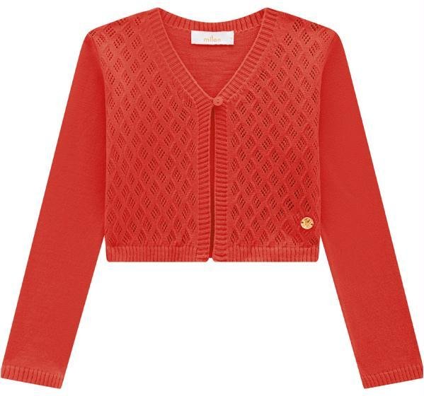 Imagem principal Casaco Infantil Menina Vermelho Milon Milon