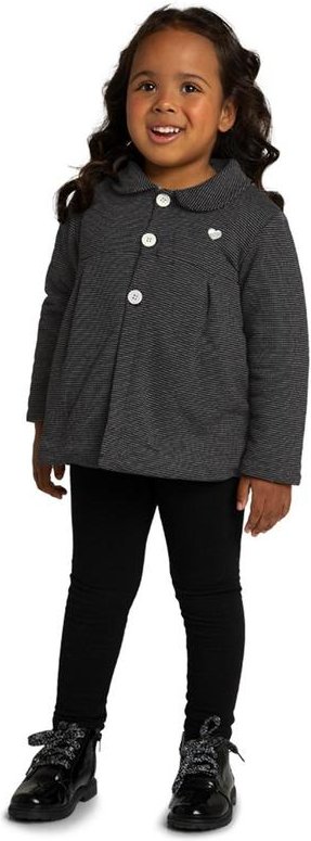 Imagem principal Parka Infantil em Moletom Quadriculado Preto Marlan Marlan