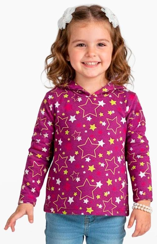 Imagem principal Blusão Infantil Menina com Capuz Roxo Select Select