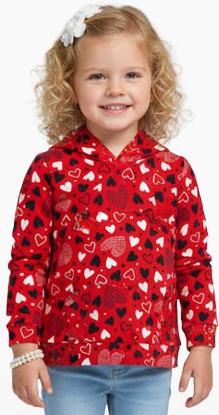 Imagem principal Blusão Infantil Menina com Capuz Vermelho Select Select