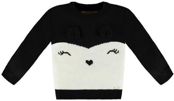 Imagem principal Blusão Infantil Menina em Tricot Preto Up Baby Up Baby