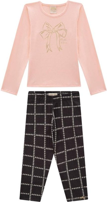 Imagem principal Conjunto Blusa e Legging em Tweed Luxo Rosa Milli E Nina Milli E Nina