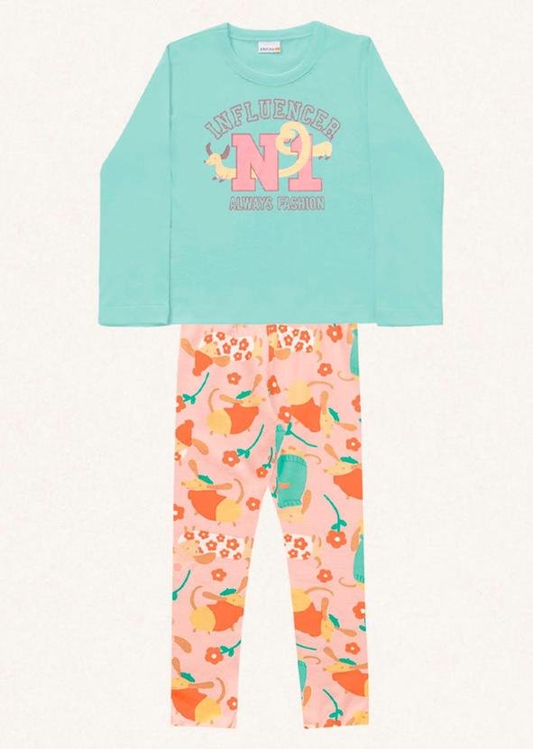 Conjunto Blusa Manga Longa/Legging Verde