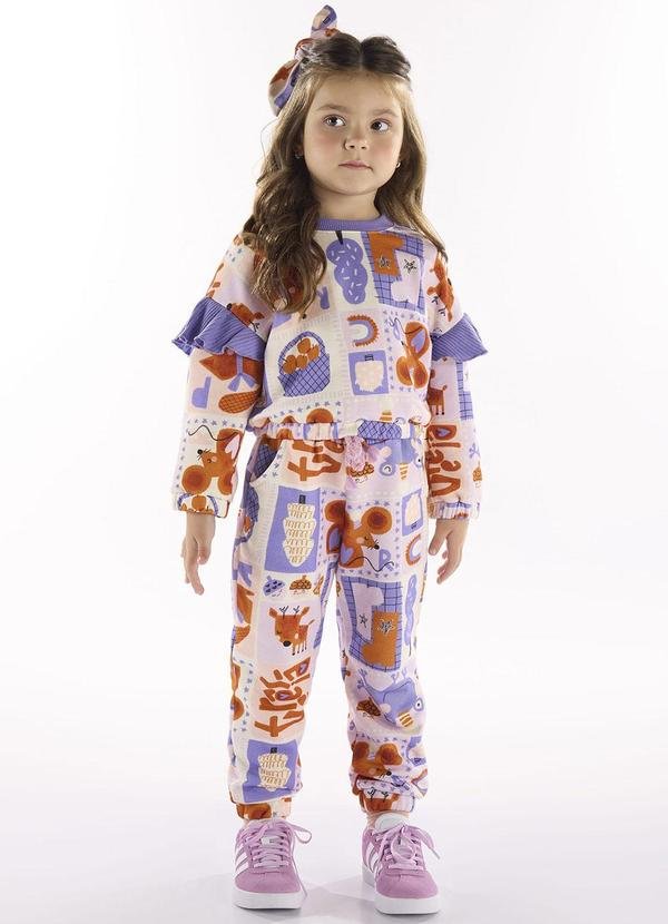 Conjunto Blusão e Calça Bege