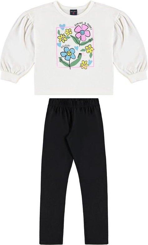 Imagem principal Conjunto Blusão e Calça Legging Branco GULOSEIMA GULOSEIMA