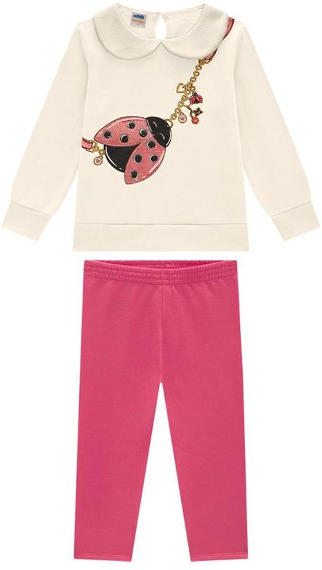 Imagem principal Conjunto Blusão e Legging em Molecotton Bege Marlan Marlan