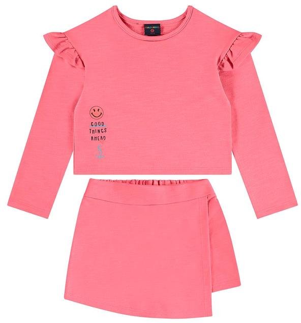 Imagem principal Conjunto Blusão e Short-Saia Rosa GULOSEIMA GULOSEIMA