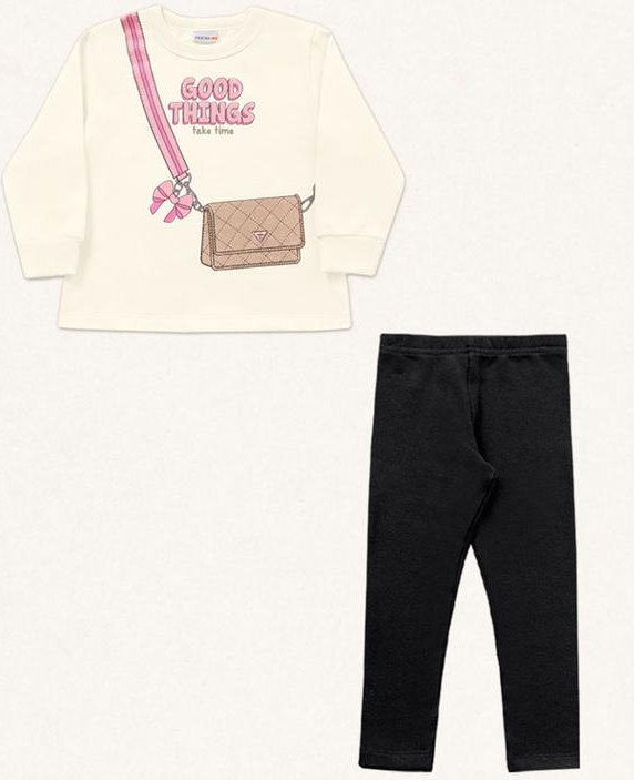 Imagem principal Conjunto Blusão/Legging Preto Fakini Kids Fakini Kids