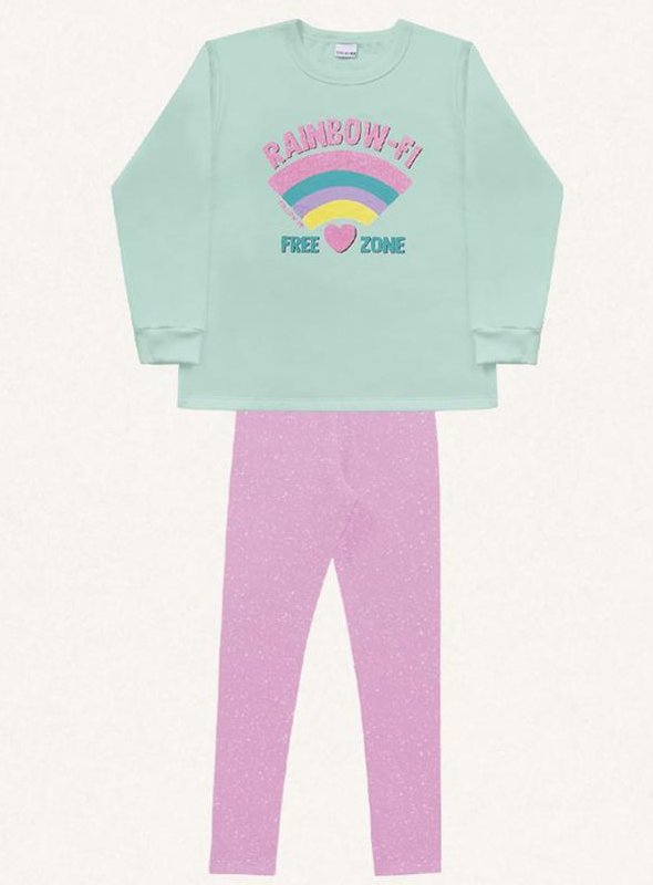 Imagem principal Conjunto Blusão/Legging Verde Fakini Kids Fakini Kids