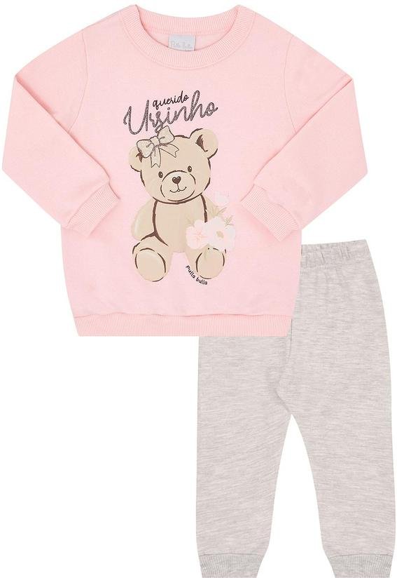 Imagem principal Conjunto Calça Moletom Rosa Pulla Bulla Pulla Bulla
