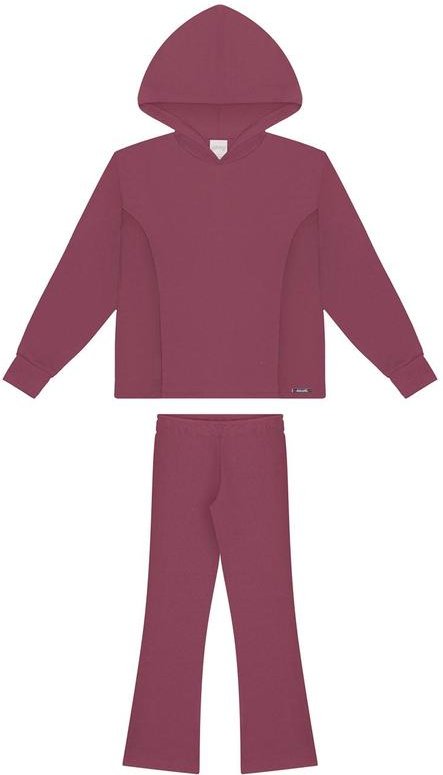 Imagem principal Conjunto com Calça e Blusão com Capuz Vermelho Alakazoo Alakazoo