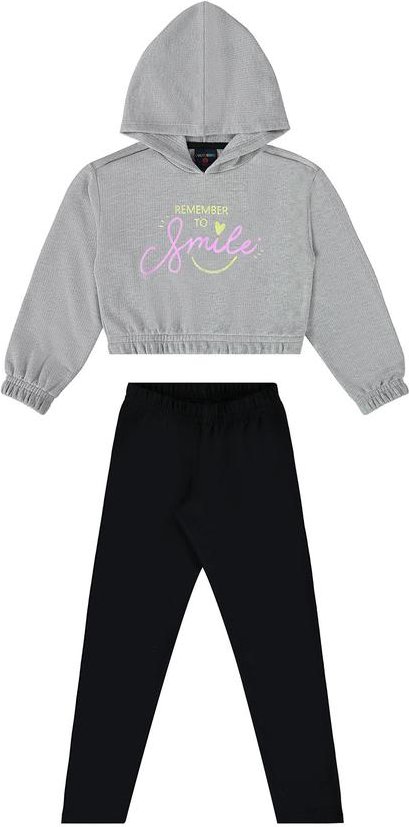 Imagem principal Conjunto com Cropped e Legging Guloseima Cinza GULOSEIMA