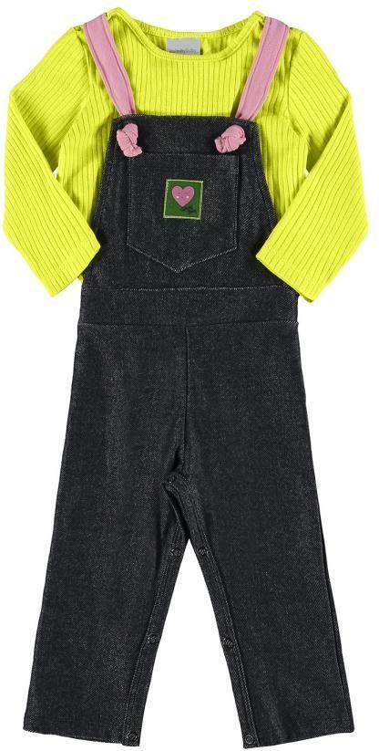 Imagem principal Conjunto com Jardineira e Blusa Verde Quimby Quimby