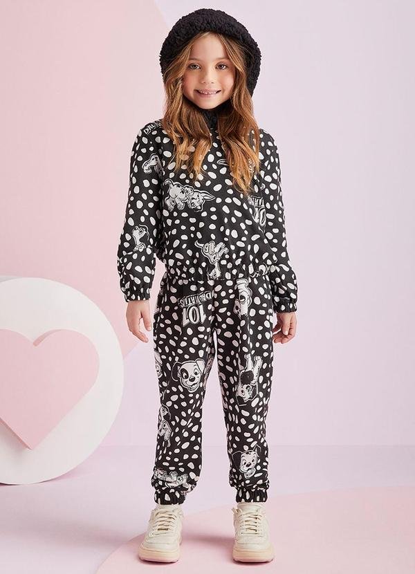 Imagem principal Conjunto Estampado dos Dálmatas Preto Momi Momi