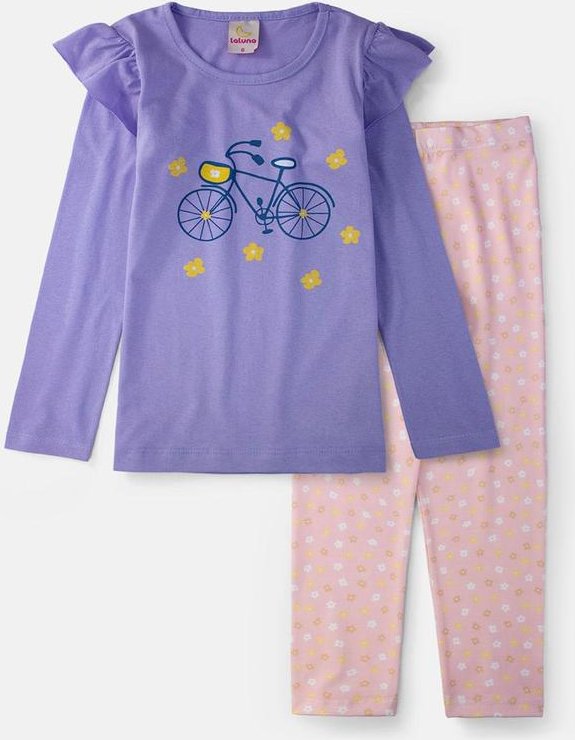 Imagem principal Conjunto Feminino Bicicleta Lilás Laluna Laluna