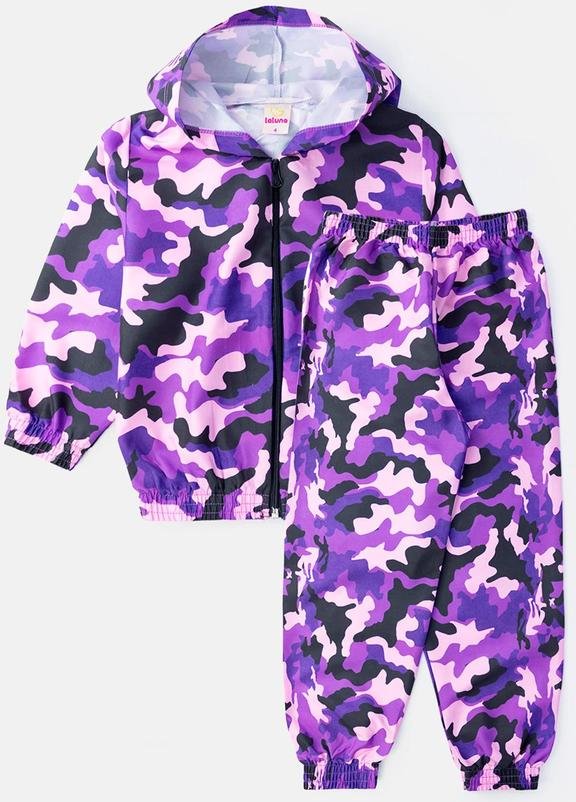Imagem principal Conjunto Feminino Corta Vento Camuflado Roxo Laluna Laluna