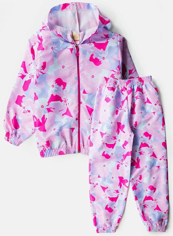 Imagem principal Conjunto Feminino Corta Vento Digital Rosa Laluna Laluna