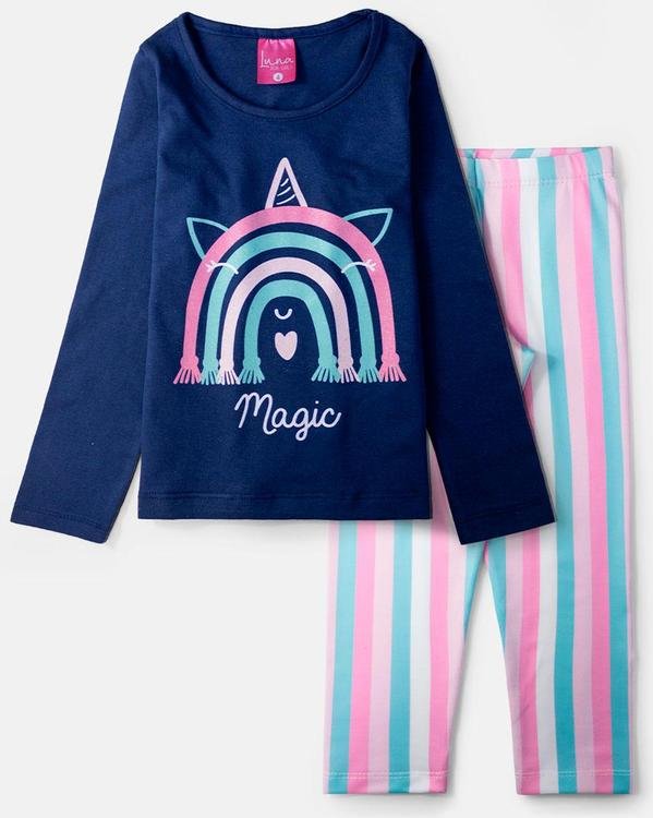 Imagem principal Conjunto Feminino Magic Marinho Laluna Laluna