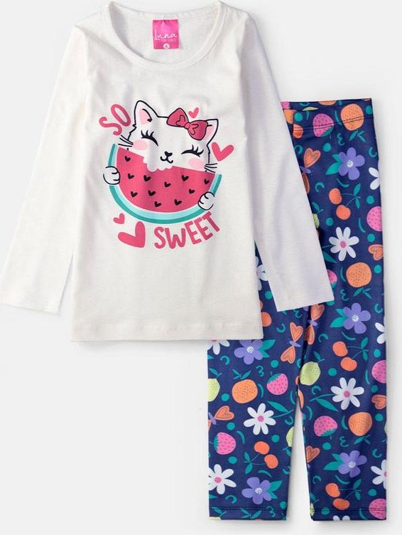 Imagem principal Conjunto Feminino So Sweet Creme Laluna Laluna