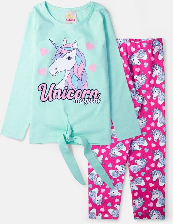 Imagem principal Conjunto Feminino Unicorn Magical Verde Água Laluna Laluna