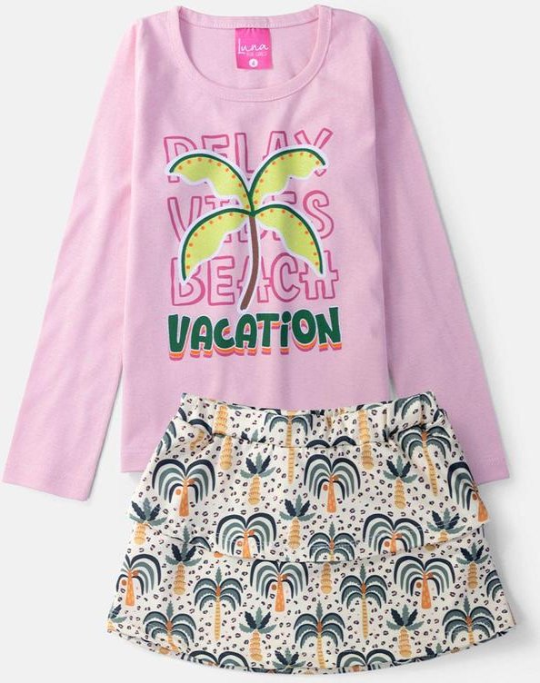 Imagem principal Conjunto Feminino Vacation Rosa Bebê