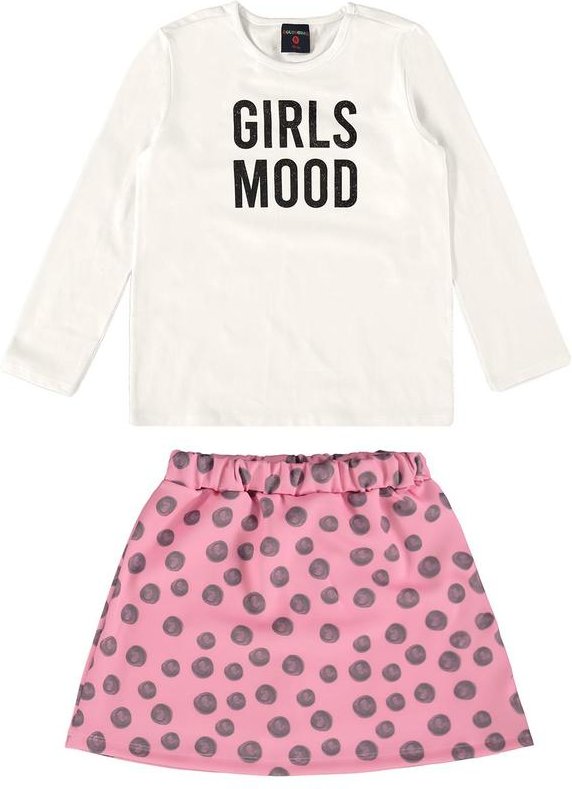 Imagem principal Conjunto Infantil Blusa e Saia Bege GULOSEIMA GULOSEIMA