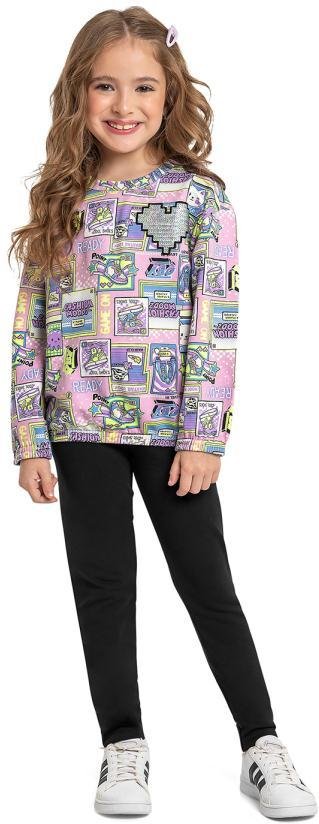 Imagem principal Conjunto Infantil Blusão e Legging Rosa Quimby Quimby