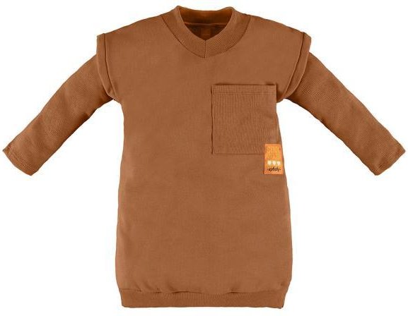 Imagem principal Conjunto Infantil com Vestido e Blusa Marrom Up Baby Up Baby