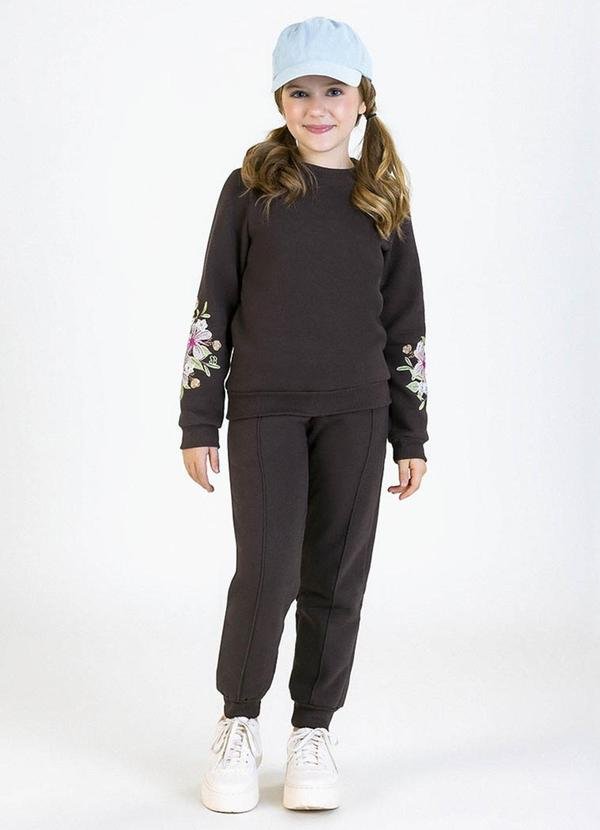 Imagem principal Conjunto Infantil em Moletom Marrom Soft Bonni Soft Bonni