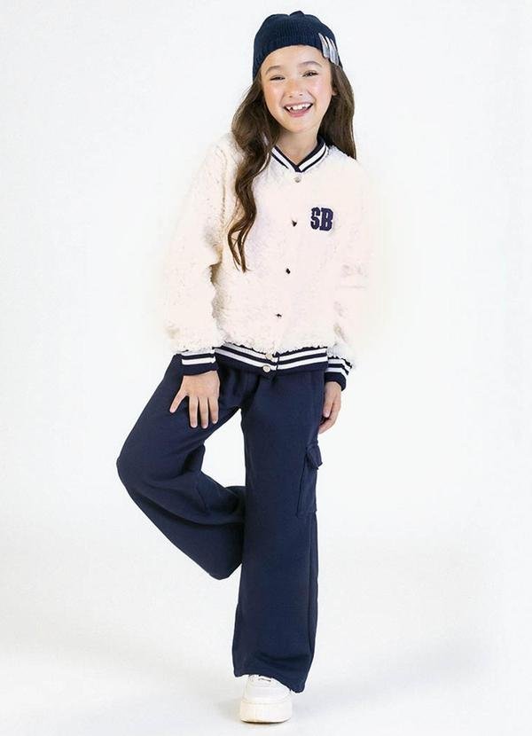 Imagem principal Conjunto Infantil em Pelo Sherpa e Moletom Azul Soft Bonni Soft Bonni