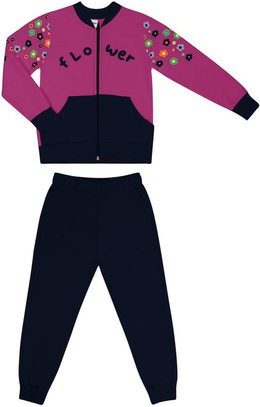 Imagem principal Conjunto Infantil Menina Flowers Rosa Rovi Kids Rovi Kids