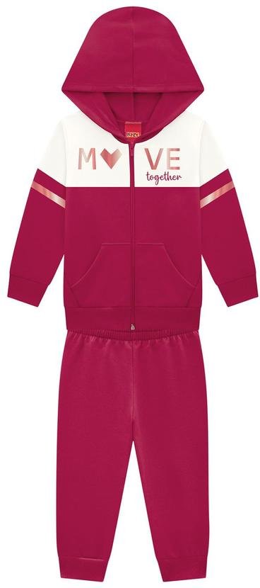Imagem principal Conjunto Infantil Menina com Capuz Vermelho Kyly Kyly