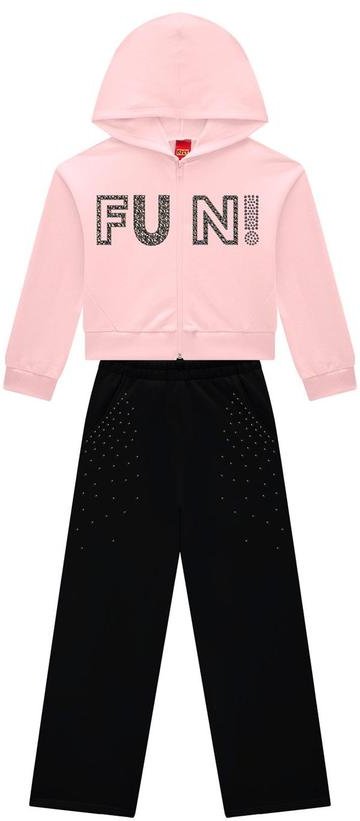 Imagem principal Conjunto Infantil Menina com Strass Rosa Kyly Kyly