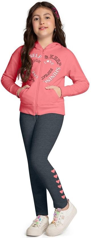 Imagem principal Conjunto Infantil Menina Corações Rosa Kyly Kyly