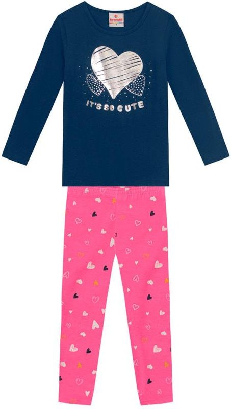 Imagem principal Conjunto Infantil Menina de CoraçãoAzul Brandili Brandili
