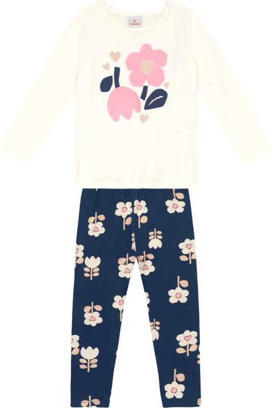 Imagem principal Conjunto Infantil Menina de Flores Natural Brandili Brandili