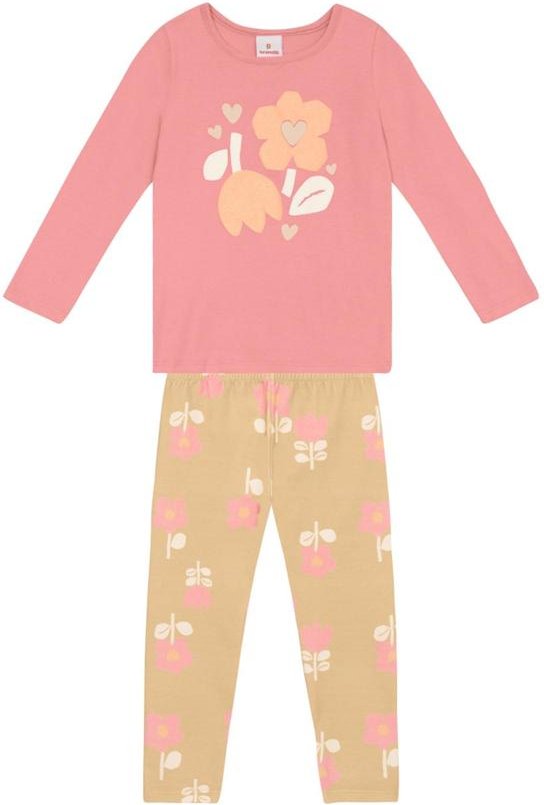 Imagem principal Conjunto Infantil Menina de Flores Rosa Brandili Brandili