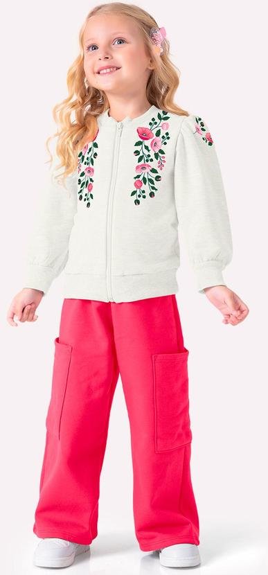 Imagem principal Conjunto Infantil Menina em Algodão Off White Nanai Nanai