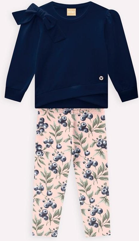 Imagem principal Conjunto Infantil Menina Laço Azul Milon Milon