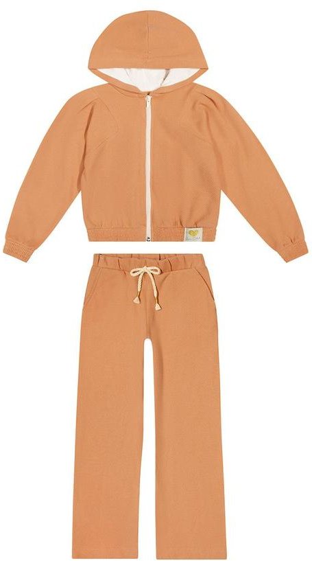 Conjunto Infantil Menina Marrom