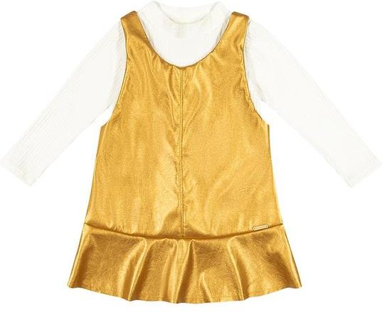 Imagem principal Conjunto Infantil Menina Metalizado Bege Colorittá Colorittá