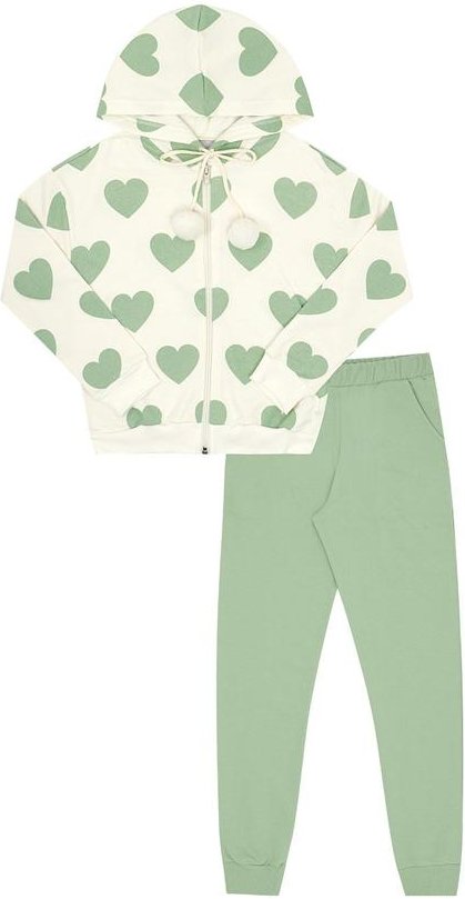 Conjunto Infantil Menina Moletinho Bege