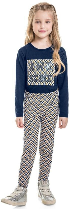 Imagem principal Conjunto Infantil Menina Xadrez Azul Brandili Mundi Brandili Mundi