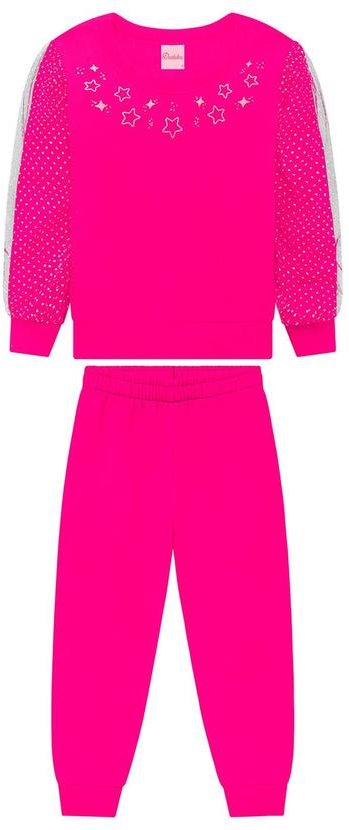 Imagem principal Conjunto Infantil Moletom com Tule Rosa Duduka Duduka