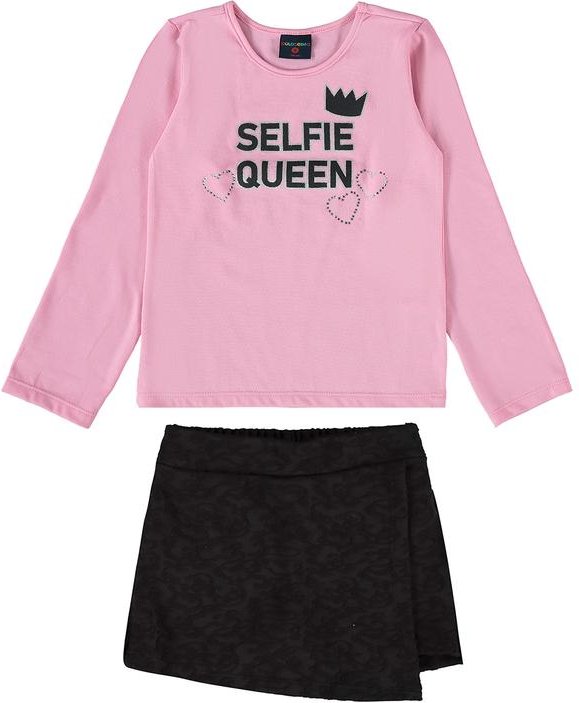 Imagem principal Conjunto Infantil para Menina com Rosa GULOSEIMA GULOSEIMA