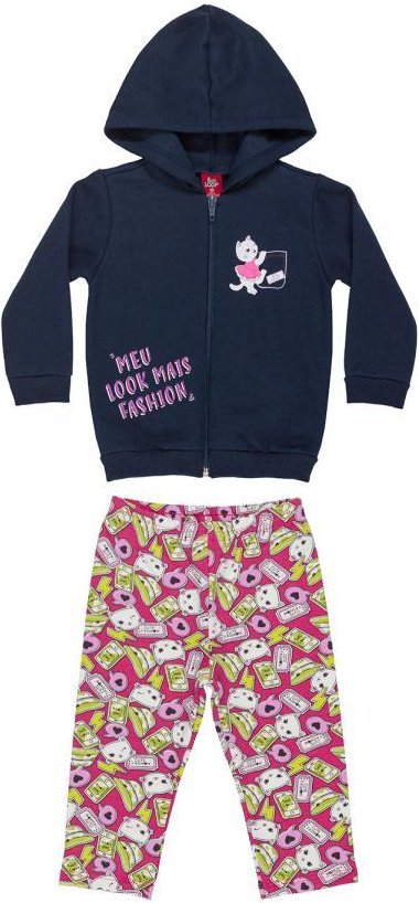 Imagem principal Conjunto Jaqueta e Legging Bebê Azul Bee Loop Bee Loop