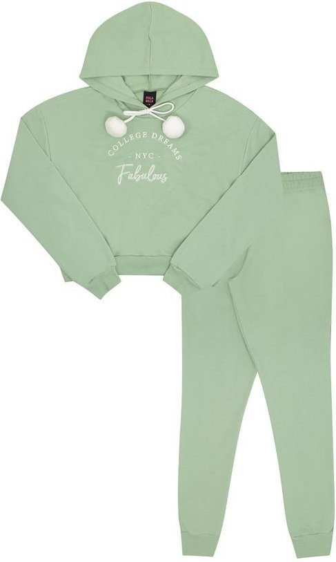 Conjunto Juvenil Menina Moletom Verde
