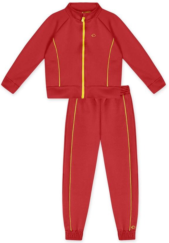 Conjunto Longo Infantil Feminino Vermelho