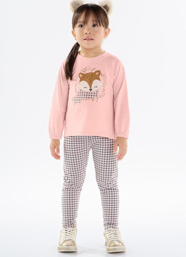 Imagem principal Conjunto Meia Malha Jacquard Fio Tinto Rosa Pulla Bulla Pulla Bulla